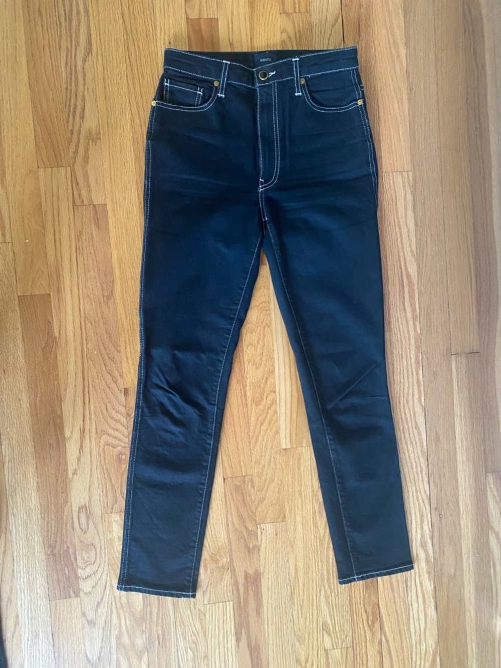 Khaite Vanessa High-Rise Black Skinny Jeans